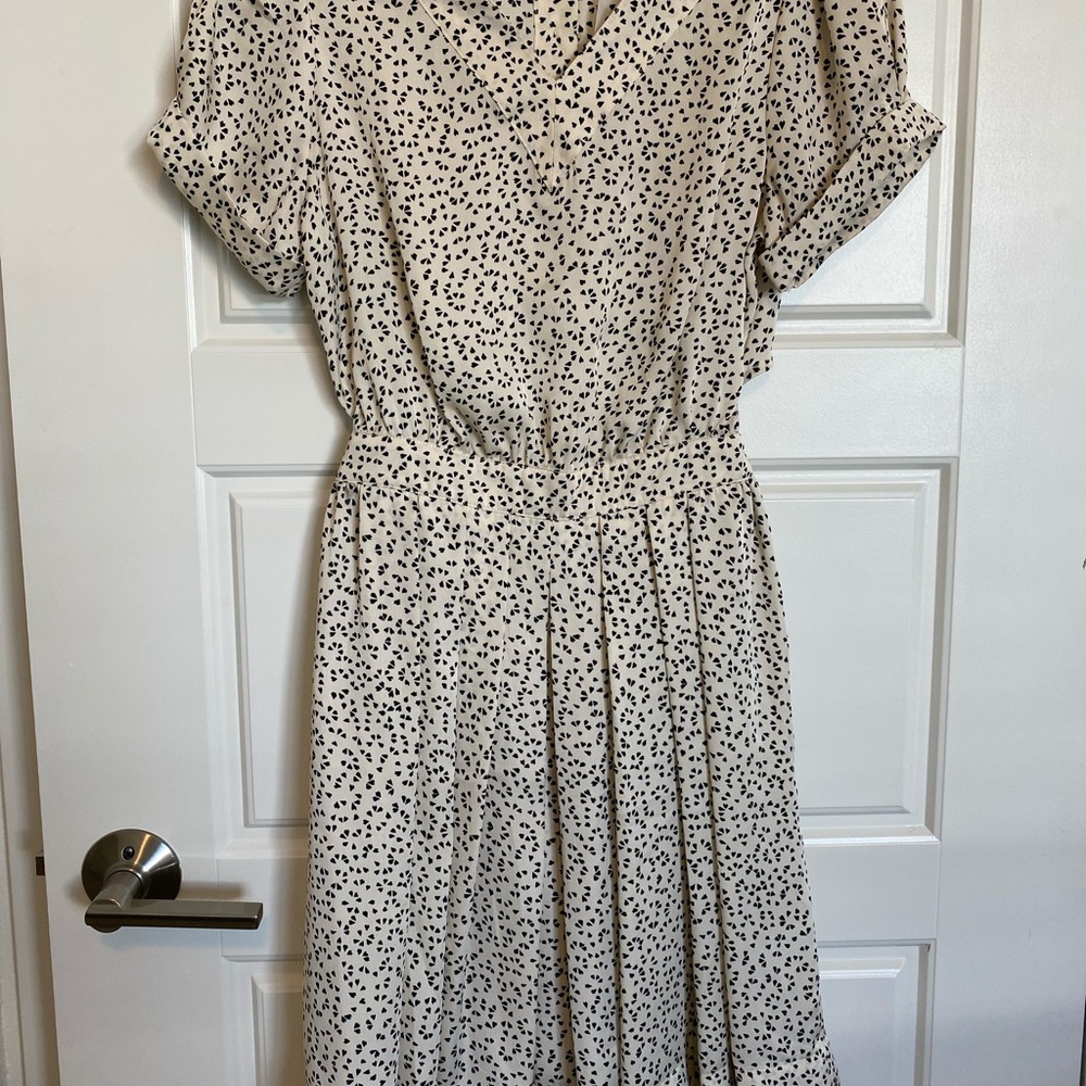 Satin Button Back Dress - image 1